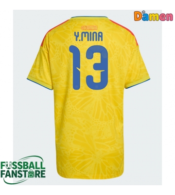Kolumbien Yerry Mina #13 Replik Heimtrikot Damen WM 2026 Kurzarm